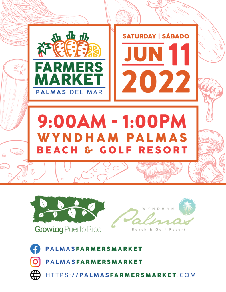 Palmas Farmers Market 2022 June 11 promotional flyer