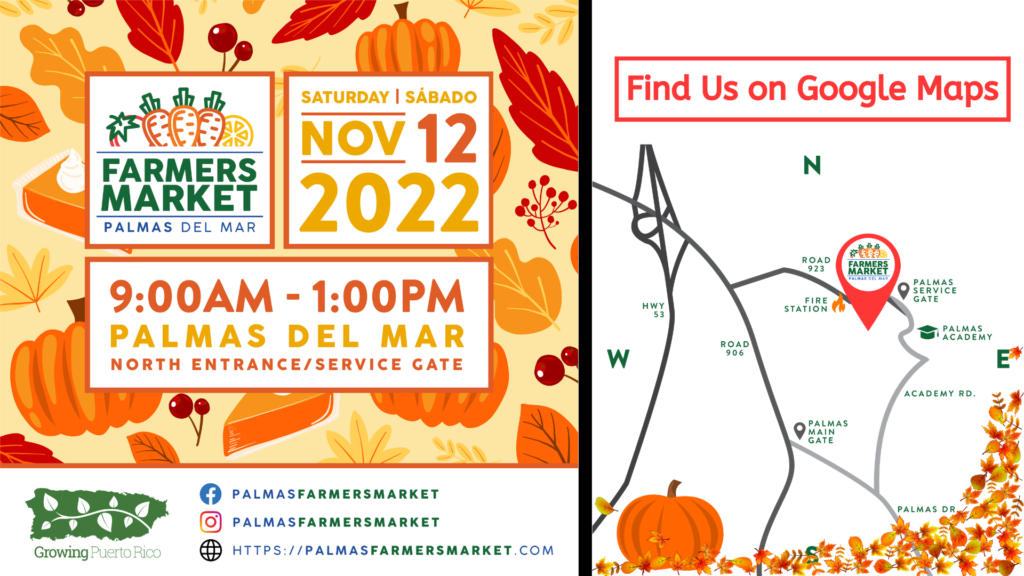 Palmas Farmers Market 12 November 2022 header map