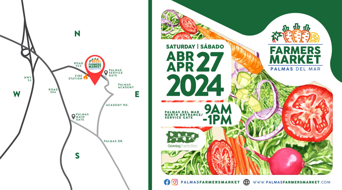 Palmas Farmers Market 2024 April 27 image with map