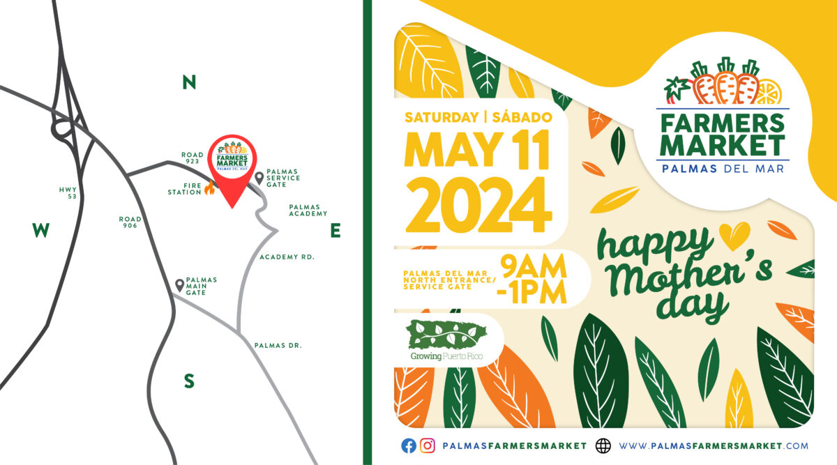 Palmas Farmers Market 2024 May 11 images with Map