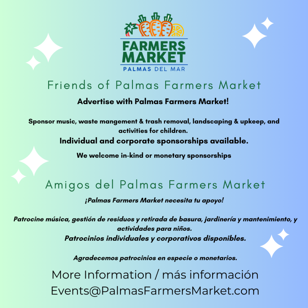 Friends of Palmas Farmers Market - Advertise or Sponsor opportunites for music or children's events