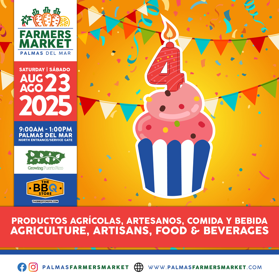 Palmas Farmers Market 2025 August 23 - Birthday celebration photo
