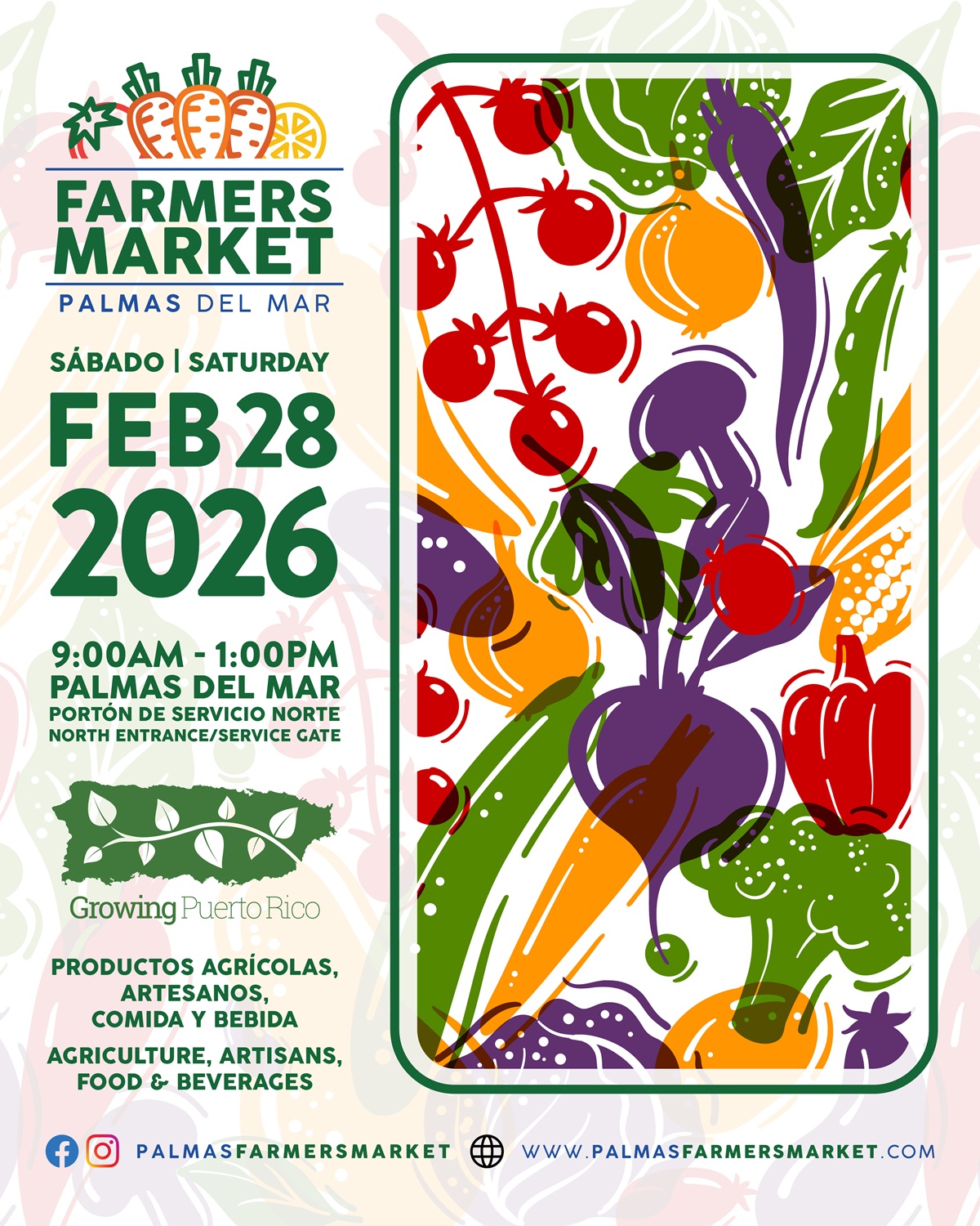 Palmas Farmers Market 2026 February 28 promo