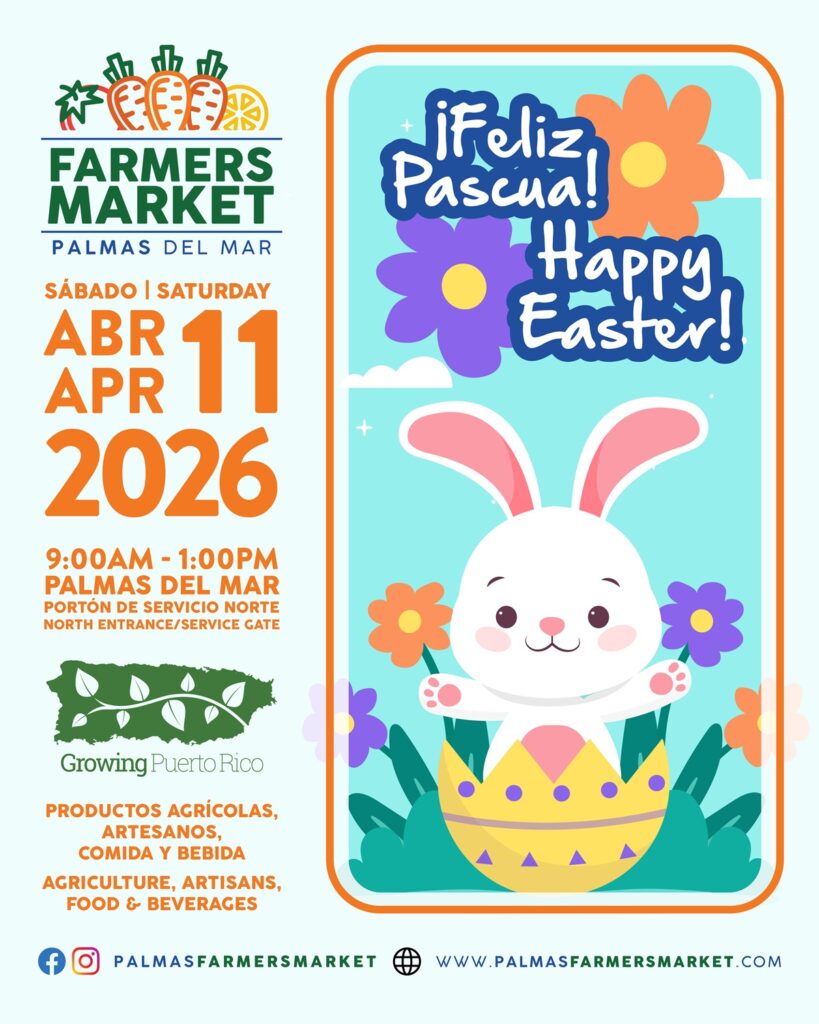Palmas Farmers Market 2026 April 11 Easter promotion