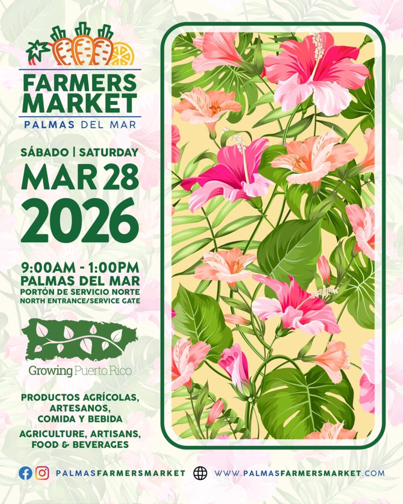 Palmas Farmers Market 2026 March 28 promotion graphic
