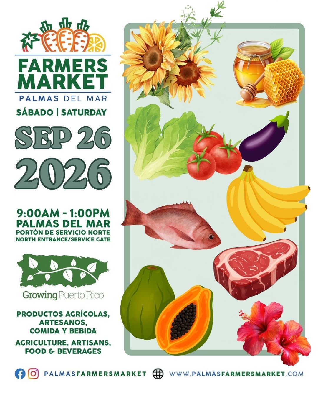 Palmas Farmers Market 2026 September 26 promo